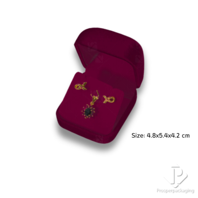 รวมกล่องกำมะหยี่ใส่เครื่องประดับ ต่างหู สร้อยคอ จี้ เพิ่มมูลค่า จัดโชว์เรียงได้ง่ายมีสีให้เลือก (26)