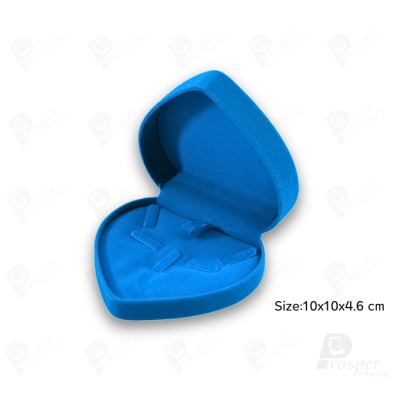 กล่องกำมะหยี่ทรงหัวใจสำหรับใส่ชุดเครื่องประดับ แหวน ต่างหู สร้อย 10x10x4.6cmสามารถดึงภายในออกได้(53)