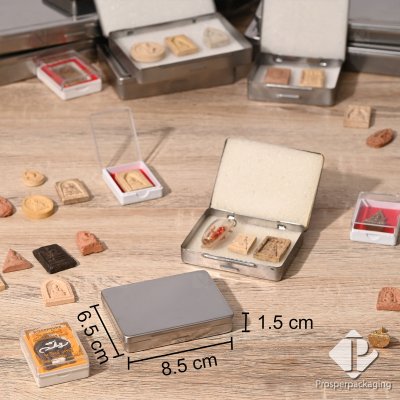 กล่องสแตนเลส กล่องเก็บของ กล่องเก็บพระเครื่อง สามารถใช่เก็บของได้หลากหลายตามต้องการ แข็งแรงใช่ได้นาน ภายในมีฟองน้ำ 2แผ่น