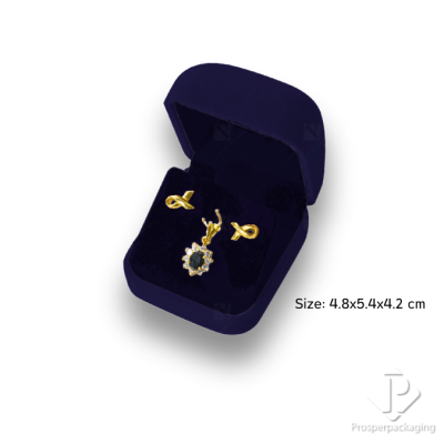 รวมกล่องกำมะหยี่ใส่เครื่องประดับ ต่างหู สร้อยคอ จี้ เพิ่มมูลค่า จัดโชว์เรียงได้ง่ายมีสีให้เลือก (26)