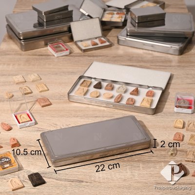 กล่องสแตนเลส กล่องเก็บของ กล่องเก็บพระเครื่อง สามารถใช่เก็บของได้หลากหลายตามต้องการ แข็งแรงใช่ได้นาน ภายในมีฟองน้ำ 2แผ่น