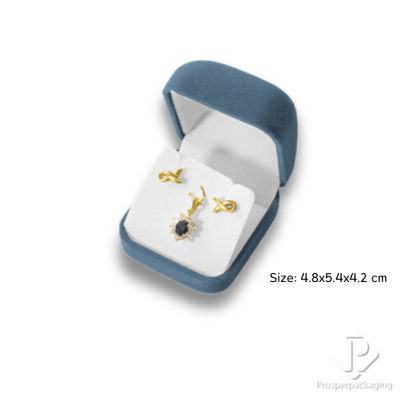 รวมกล่องกำมะหยี่ใส่เครื่องประดับ ต่างหู สร้อยคอ จี้ เพิ่มมูลค่า จัดโชว์เรียงได้ง่ายมีสีให้เลือก (26)