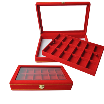 กล่องใส่พระ กล่องใส่เครื่องประดับ พร้อม ถาดกั้นช่อง มีหลายชั้น (1ใบ แถม 1ถาดโชว์พระ) สินค้าพร้อมส่ง มีเก็บเงินปลายทาง