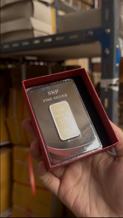 กล่องใส่เงินแท่งเฉพาะยี่ห้อ SNP ขนาด 1 บาท และ กล่องสำหรับใส่การ์ดเงินแท่ง