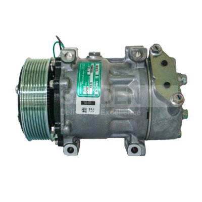 คอมเพรสเซอร์แอร์รถบรรทุก Sanden 709 SD7H15 24V หูND 8PK R134a รุ่น 1 ของแท้ สำหรับ SCANIA