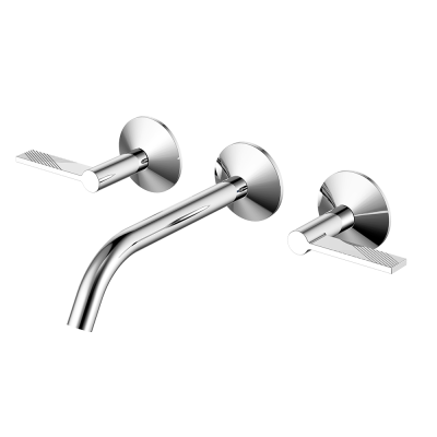 CRAFTMANSHIP ก๊อกผสมอ่างล้างหน้าออกผนัง 3  รู โครเมียม 108320KB1C