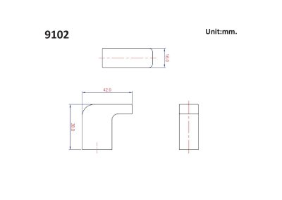 SINGLE ROBE HOOK 9102