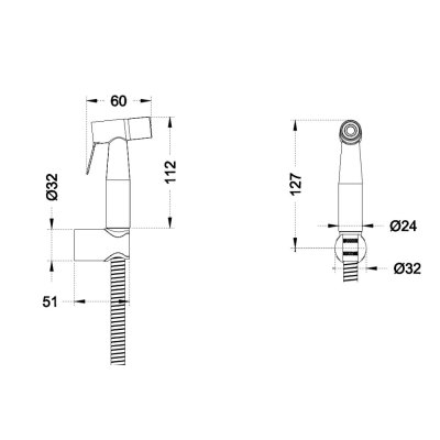 RINSING SPRAY (BLACK) LB-RS04-MB