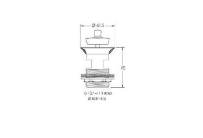 POP-UP BASIN WASTE LB1002