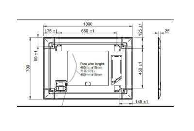 ADA กระจกไฟ 2.5 x 100 x 70 ซม. M0004