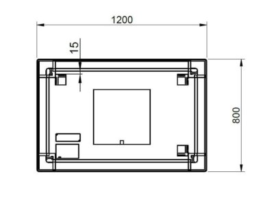 New Ada กระจกไฟ 120 x 3 x 80 ซม. M0073