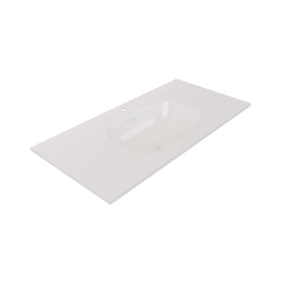 อ่างล้างหน้าฝังบนเคาน์เตอร์ 100x50x16 CM LB-ZENGLOW-1000-CT