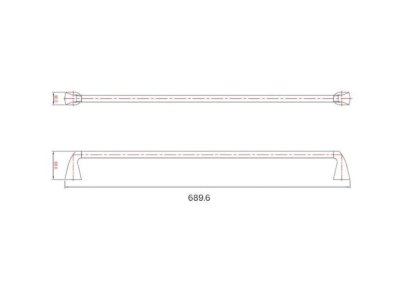 ราวพาดผ้า 60 ซม. 33324-C