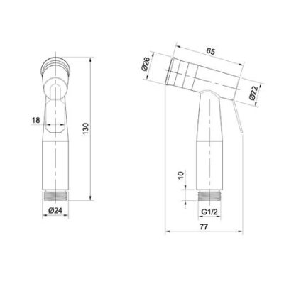 RINSING SPRAY (SS) LB-BD14