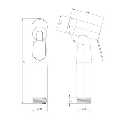 RINSING SPRAY (SS) LB-BD16