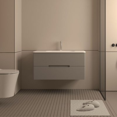 ตู้ใต้อ่างลิ้นชักคู่ 1000x494x510 LB-CANNOLI-1000-MC