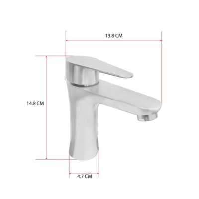 ก๊อกน้ำเย็นอ่างล้างหน้าเดี่ยว stainless LB-F110002-SS