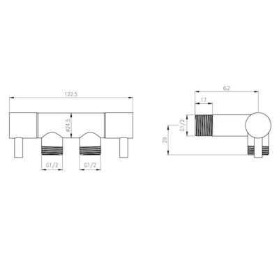 วาล์วเปิด-ปิดน้ำแบบ 2 ทาง LB-NR-76