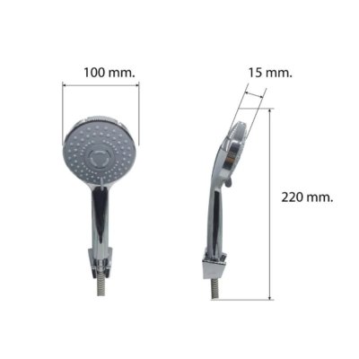 ฝักบัวชุด 3 ระบบสายโครเมี่ยม LB-SH302