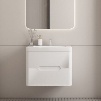 ตู้ใต้อ่างลิ้นชักเดี่ยว 600x455x520  LB-SNOW-600-MC