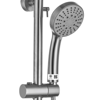 ชุดฝักบัวก้านแข็งสแตนเลส (น้ำเย็น) และ ฝักบัวมือ 3 ระบบ SH3218