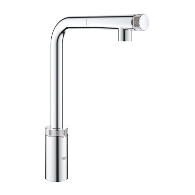 GROHE MINTA SMART CONTROL ก๊อกผสมอ่างล้างจานแบบดึงได้ (L-SPOUT) 31613000