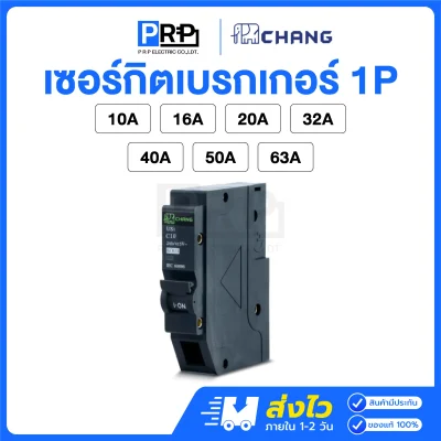 Chang ลูกเซอร์กิตเบรกเกอร์(MCB) 1P 6kA แบบPlug on