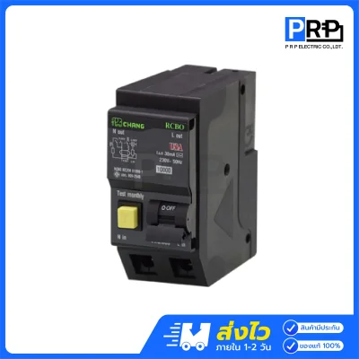 Chang เมนเซอร์กิตเบรกเกอร์กันดูด(RCBO) 2P 10kA แบบPlug on