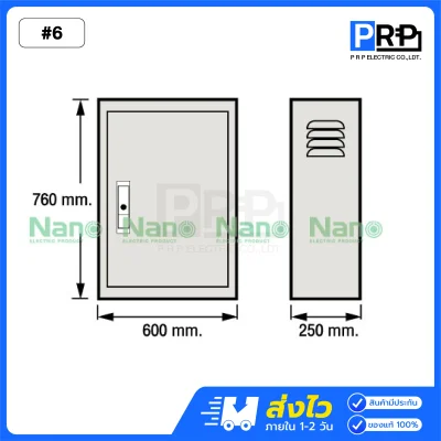 Nano ตู้ไฟสวิตช์บอร์ดมาตรฐาน IP20 ภายใน