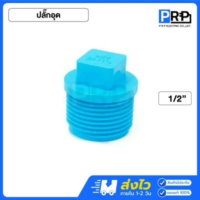 SCG ฝาครอบ ปลั๊กอุด นิปเปิล ประปา PVC สีฟ้า