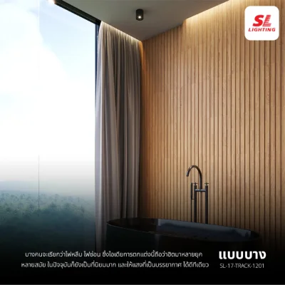 SL รางอลูมิเนียม ยาว 2 เมตร สำหรับไฟเส้น LED
