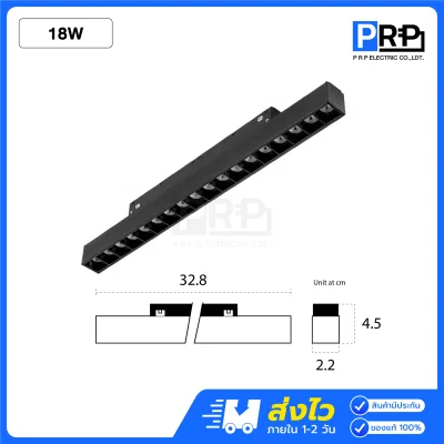 SL โคม Magnetic กลิลล์ LED Track Light 3แสง สำหรับรางแม่เหล็ก 20 มม.