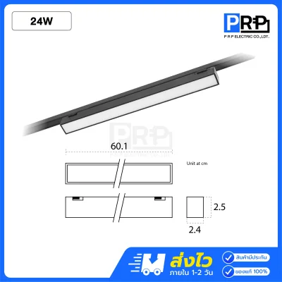SL โคม Magnetic ฟลัดไลท์ LED Track Light สำหรับรางแม่เหล็ก 6.5 มม.