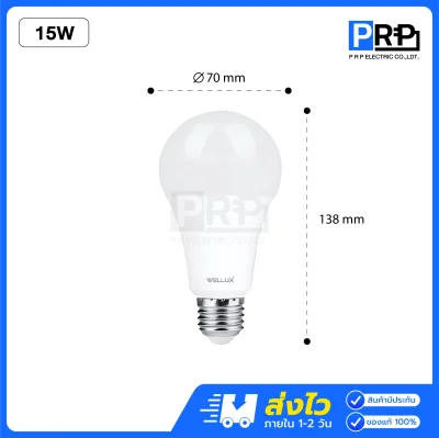 Wellux หลอดประหยัดไฟ LED Bulb ขั้วE27 GQ Series