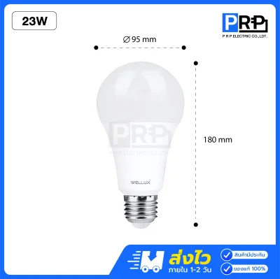 Wellux หลอดประหยัดไฟ LED Bulb ขั้วE27 GQ Series