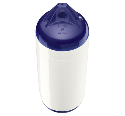 Polyform F Series Boat Fender (White Blue Top)