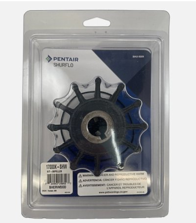 Sherwood 17000K Neoprene Impeller Kit 12 Vane (Threaded / Through Key)