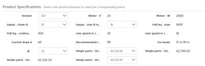 External unit for Lewmar V4/5 high CODE 02.522.02