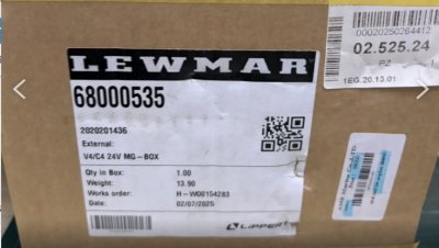 Motor 24 V for Lewmar V4 02.525.24  68000535