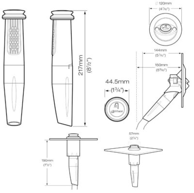 Twist Deck Shower Retail Cold  134162 whale  Osculati CODE 15.290.10