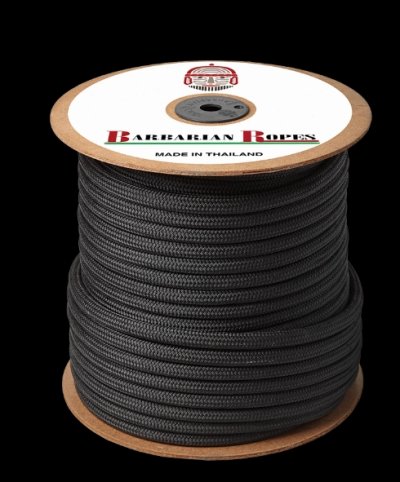 เชือกเรือ สีดำ 6มิล Rope 6mm  Black  / SOLD BY LENGTH