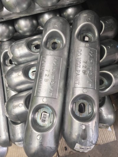 Martyr CMZD72BZ Bolt-on Hull Anode - Zinc