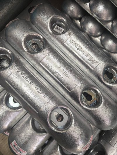 Martyr CMZD72BM  Bolt-on Hull Anode - Zinc