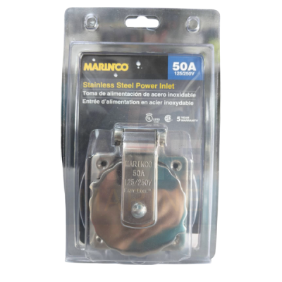 Marinco 4-wire three pole socket AISI 316 50A 14.487.01