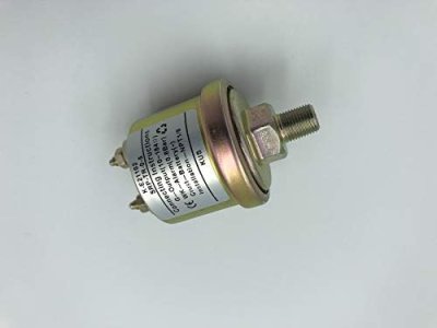 KUS Mechanical Oil Pressure Sensor For Generator 0-5Bar NPT1/8 Thread 0.8Bar Alarm Color zinc plated (KE21102)