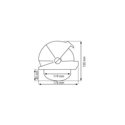 WHITE OFF135COMP CONE SHAP CARD Z/A
