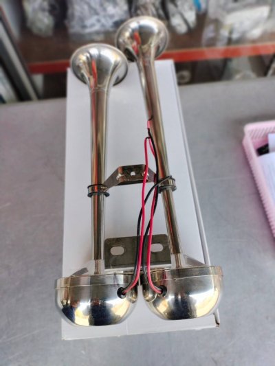 12V Marine Trumpet Horn Twin Dual Electric Powerful Boat Horn แตรคู่ 12 v