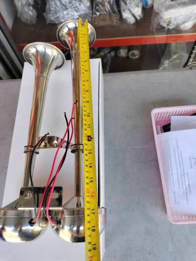 12V Marine Trumpet Horn Twin Dual Electric Powerful Boat Horn แตรคู่ 12 v