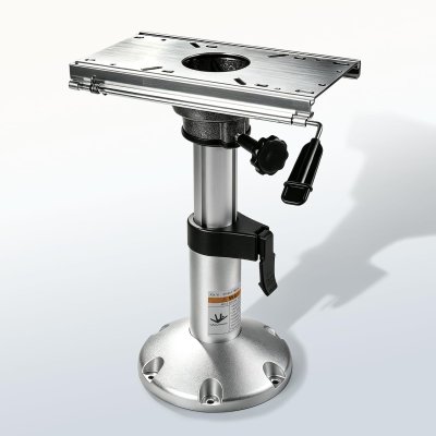 Boat Seat Pedestal with Slide, Aluminum Adjustable Height from 14" to 20" Locking Boat Seat Pedestals, Boat Seats Captain Chair Fishing Seats