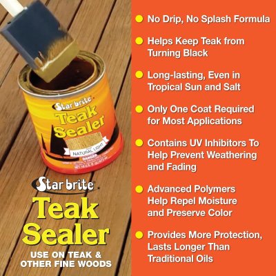 Star Brite Tropical Teak Oil Sealer - Natural Light - Marine Grade 946 ml
